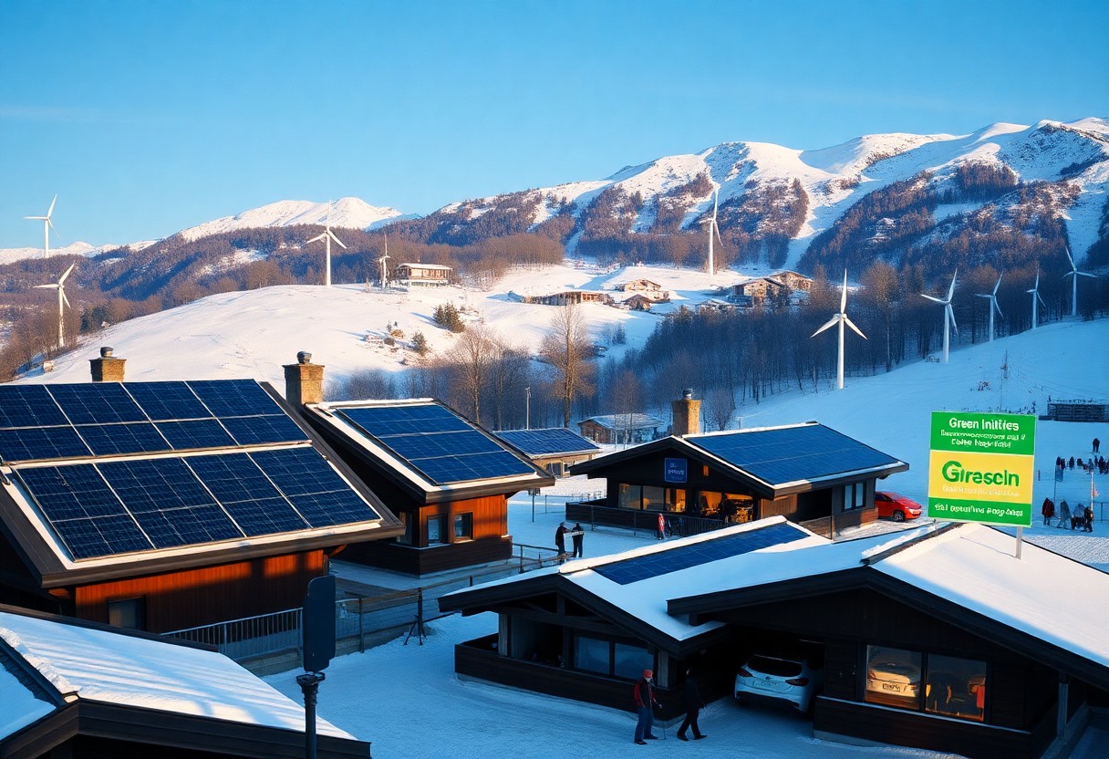 Sviluppo delle energie rinnovabili nelle stazioni sciistiche piemontesi. Verranno esaminate le iniziative green e i progetti per ridurre i consumi energetici sulle Alpi piemontesi.